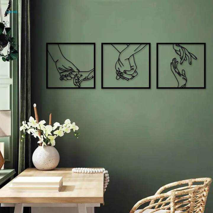 Hands Line Wall Decor Minimalist Wall Art Abstract Poster for Home