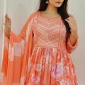 Fashionable Unstitched Cotton Three Piece For Girls/ Women..