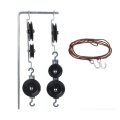 2X Spring Dynamometer Balance Physics Experiments Spring Hook Code Mechanics of Machinery Pulley Block Set.