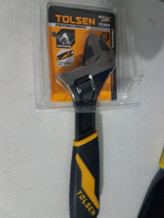 TOLSEN 8” Adjustable Wrench (200mm) Industrial GRIPro Series Model ...