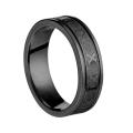 European and American cross-border titanium steel 6mm roman numeral ring fashion men's tide ring corroded stainless steel ring women.