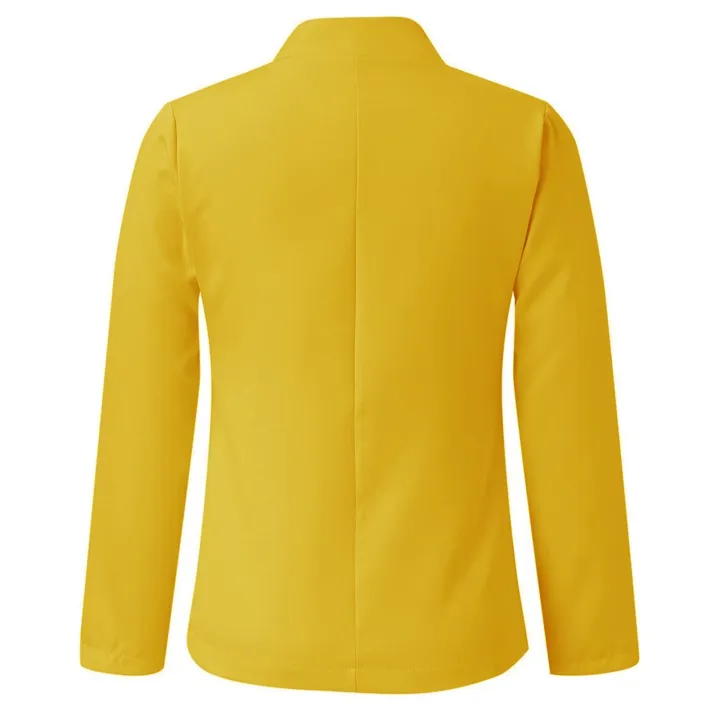Open%20front%20Cardigan%20Fashionable%20Notched%20Notched%20collar%20Coat%20Daily%20work%20wear%20Collar%20Shirt%20for%20Office%20attire%20Formal%20occasions%20-%20Image%202