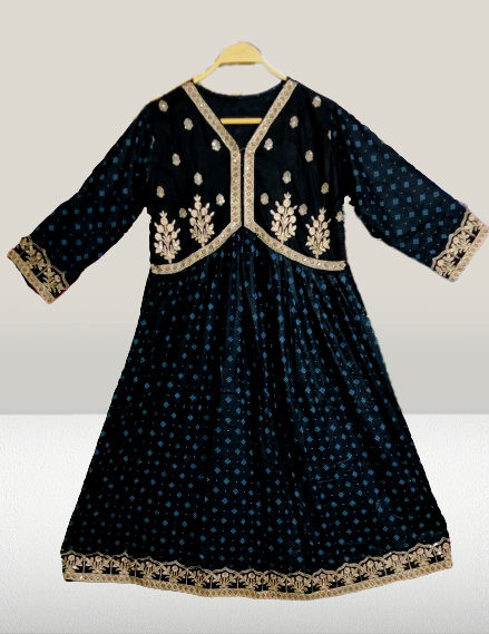 Stitched%20China%20Linen%20Fabric%20Embroidery%20Work%20Screen%20Print%20Long%20Gown%20Gol%20Jama%20for%20Women%20-%20Image%205