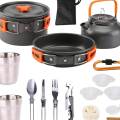 Backpack Cooking Kit Camping Cooking Set for Camping Backpacking Travel Stove Pots Pan Cutlery Bowl Cup. 