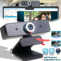 360° Rotatable HD Webcam PC Digital USB Camera Video Recording Adjustable Focus. 