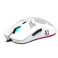 HXSJ Ajazz AJ390 USB Wired Gaming Mouse with 7 Keys Adjustable DPI Ergonomic Design Hollowed-out Honeycomb Design White. 