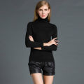 Women’s High neck sweater (black). 