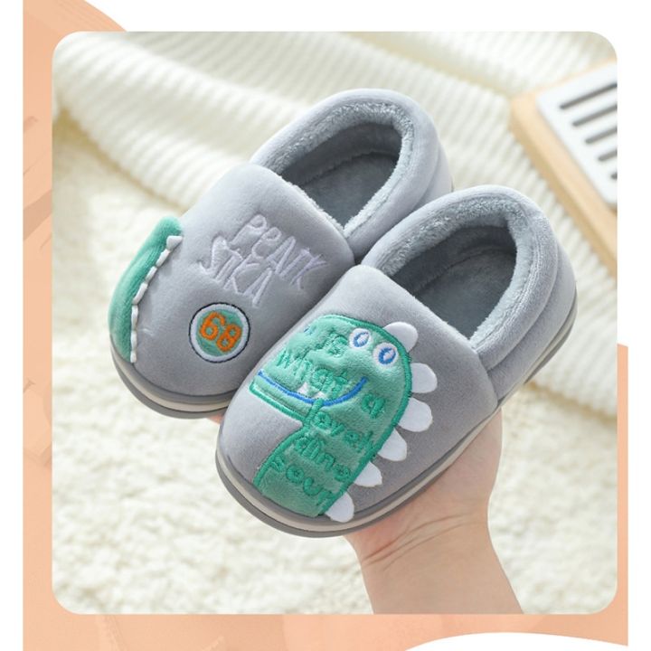 Non-slip%20Children%20Home%20Slippers%20Baby%20Warm%20Cotton%20Indoor%20Shoes%202021%20Winter%20Cartoon%20Dinosaur%20Kids%20Slippers%20Boys%20Girls%20Flops%20Soft%20-%20Image%203