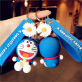 Anime Cartoon Doraemon Keychain Cute Car Key Ring Small Doll Pendant Backpack Gifts for Friends.