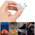 The New Trendy USB Portable LED Lamp Mini Night Light Small Round Lamp Computer Mobile Power Light - 1 Piece. 