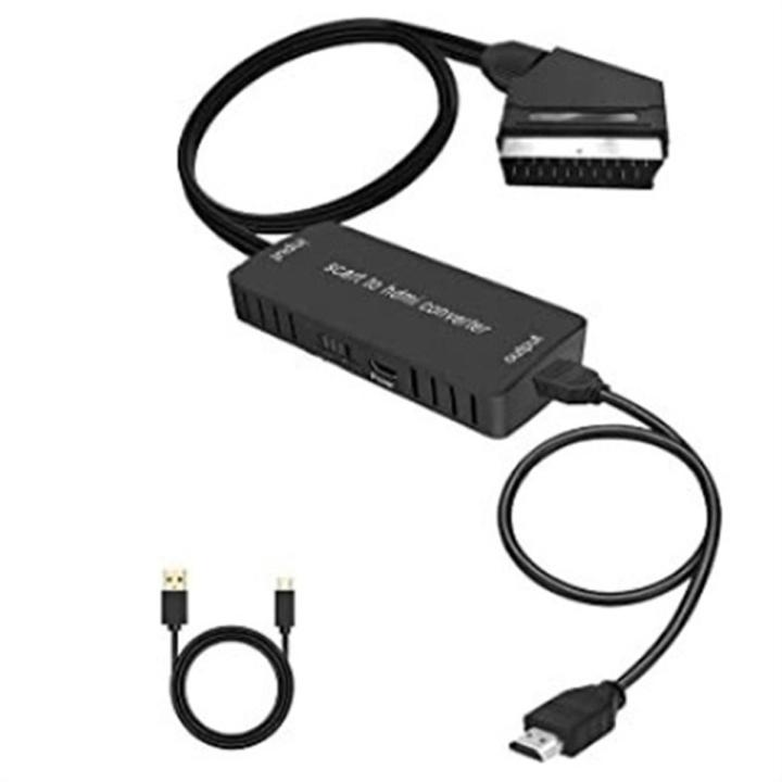 Scart to HDMI-Converter Audio Converter Supports 1080P HD Conversion Adapter Hd Converter