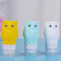 Travel Bottles for Liquids Leak Proof Silicone Cosmetic Travel Containers with Suction Cup for Shampoo Conditioner Toiletries Owl Shaped. 