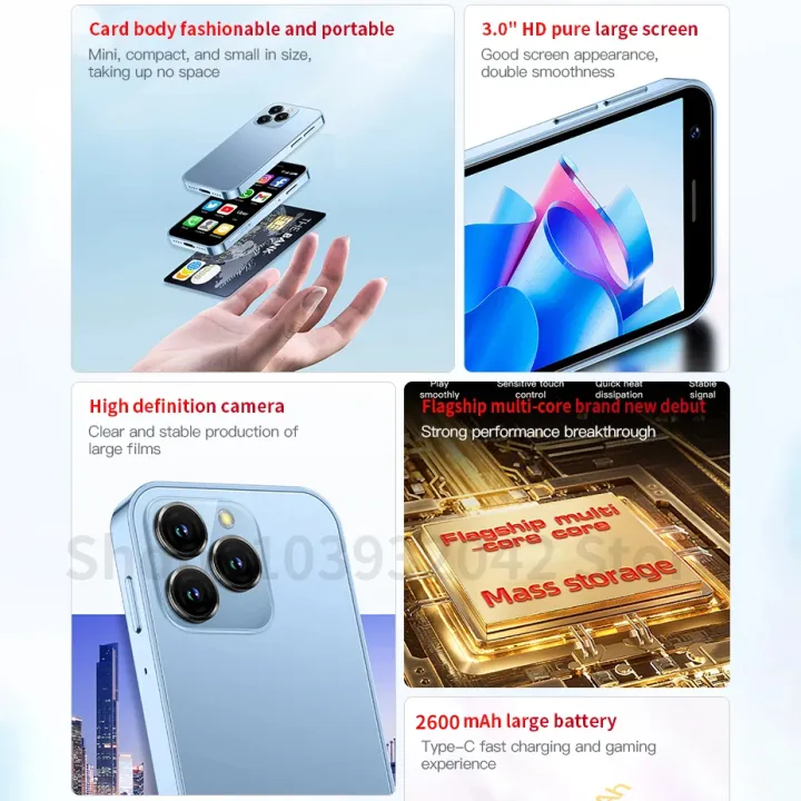 SOYES%20XS16%20Mini%20Android10.0%20Smartphone%204G%205G%20Network%204GB%20RAM%20128GB%20ROM%203%20Display%205MP%20Camera%20Dual%20SIM%20With%20Play%20Store%20WhatsAPP%20-%20Image%202