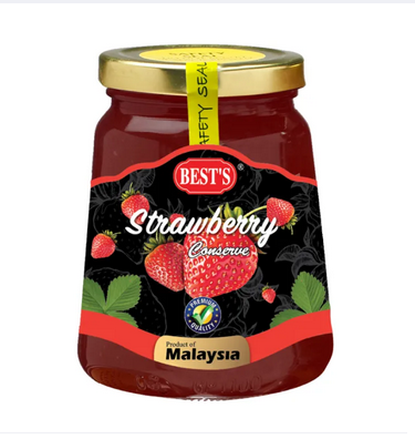 Best's Strawberry Fruit Jam Conserve 450 gm(Malaysia)