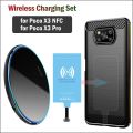 Qi Wireless Charging Set for Xiaomi POCO X3 Pro / Poco X3 NFC Wireless Charger Pad+USB Type-C Charging Receiver+Phone Case. 