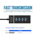 USB 3.0 HUB USB Splitter 4 Ports USB HUB 3.0 USB 2.0 HUB USB Switch USB Adapter High Speed Multi Ports For Computer Laptop.