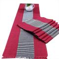 7 Pcs Dining Table Runner Set Multi-Color - Stylish And Vibrant Dining Table Runner Set Consisting Of 7 Pieces In Multi-Color. 