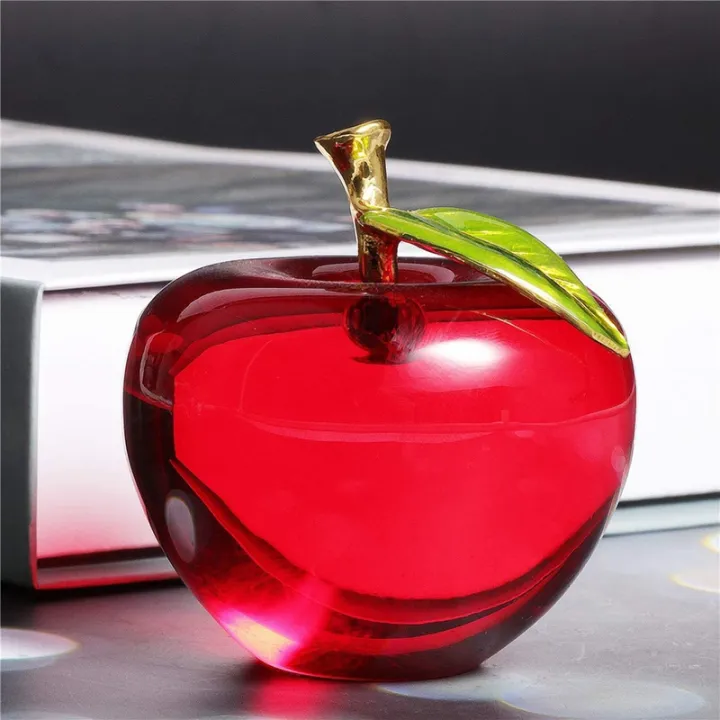 Crystal%20Apple%20Paperweight%20Pretty%20Crafts%20Art&Collection%20Christmas%20Gifts%20Home%20Wedding%20Decoration%20Table/Car%20Ornaments%20-%20Image%204