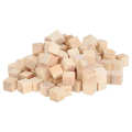 Liu Xing 100Pcs Wooden Cubes Pine Square Blank Blocks for DIY Craft Early Childhood Puzzle Toy 10mm.