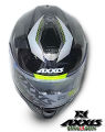 Full Face Axxis Eagle Gecko SV  Shield B2 Glossy Grey. 