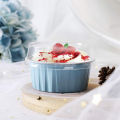 【NEW】 10Pcs 125ML Aluminum Foil Round Shaped Cupcake Cup with Lids Creme Containers Dounp. 
