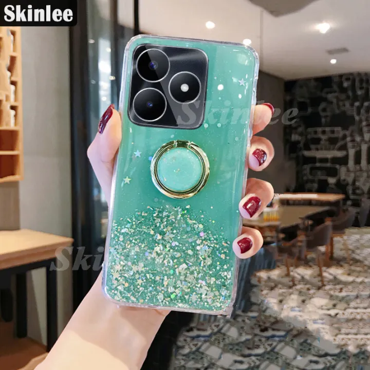 Phone%20Case%20for%20Realme%20C53%20Back%20Cover%20Glitter%20Starry%20Sky%20Bling%20Ring%20Lanyard%20Shiny%20Soft%20Cases%20Casing%20Hp%20for%20Realme%20C53%20Phone%20Cases%20Transparent%20Holder%20Stand%20Cover%20Stars%20Girls%20-%20Image%202