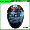 Full Face Bike Helmet SFM High Speed in Black and White Graphics - Easy To use and Clean, A Unique Choice For Bikers.
