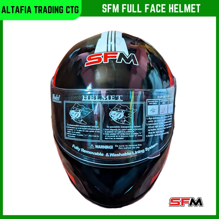 Full%20Face%20Bike%20Helmet%20SFM%20High%20Speed%20in%20Black%20and%20White%20Graphics%20-%20Easy%20To%20use%20and%20Clean,%20A%20Unique%20Choice%20For%20Bikers%20-%20Image%203