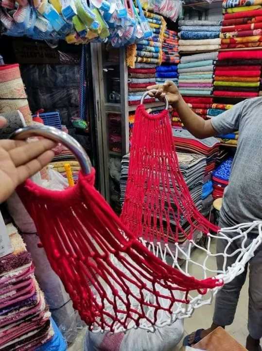Swing%20Chair%20Dolna%20with%20SS%20Rings%20%E2%80%93%20Bengali-Style%20Garden/Balcony%20Decor%20%7C%20Handmade%20Dulna%20%7C%20Hanging%20Rope%20Bed%20Swing%20%7C%20Rattan%20Dolna%C2%A0for%C2%A0All%20-%20Image%208