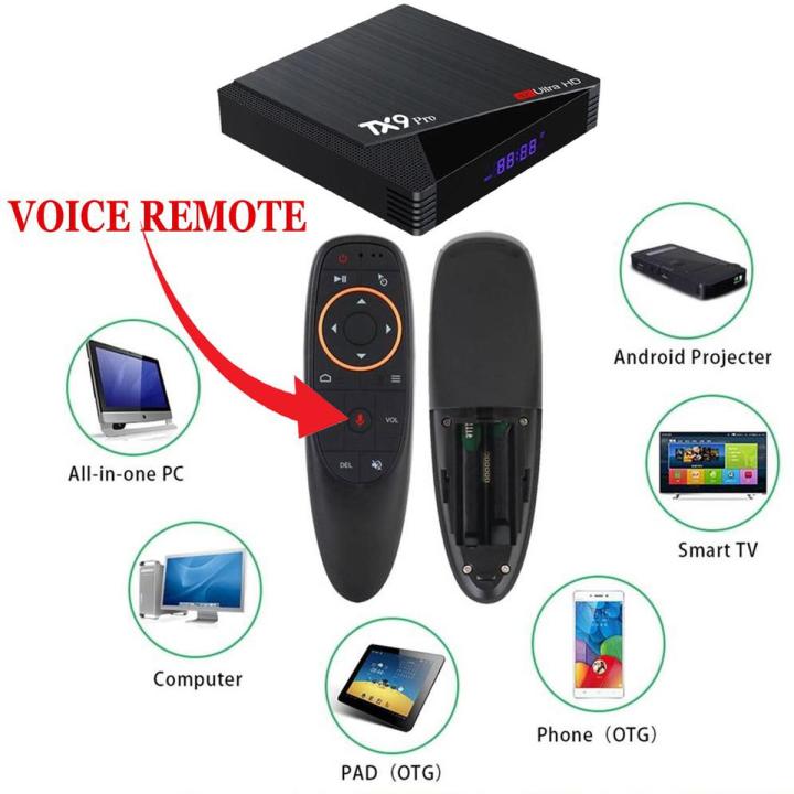 Voice Remote for Android TV Box, Smart TV, Air mouse G10S