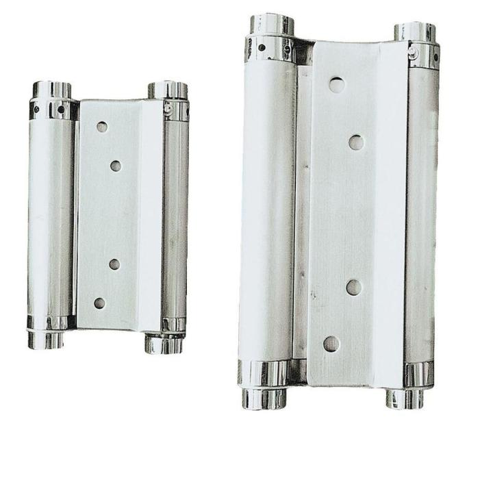 Double open spring 2ps 4" hinge Stainless steel two way free door hinge hinge cowboy door fence dedicated-MHN