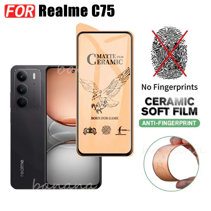 IN Realme C75 Tempered Glass Matte Gaming Screen Protector for