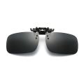 Car Rimless Polarized Sunglasses Clip on Glasses for Driver Driving Night Vision Sun Glasses Men Flip on Myopia Glasses.