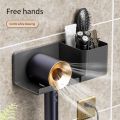 Hair Dryer Holder Wall Dryer Cradle Straightener Stand Hairdryer Organizer Box Toilet Blower Holder Shelf Bathroom Accessories.