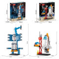 【Get the Perfect Fit】 Space Shuttle Rocket Building Blocks Toys for Kids Educational Gift for Boys Girls. 