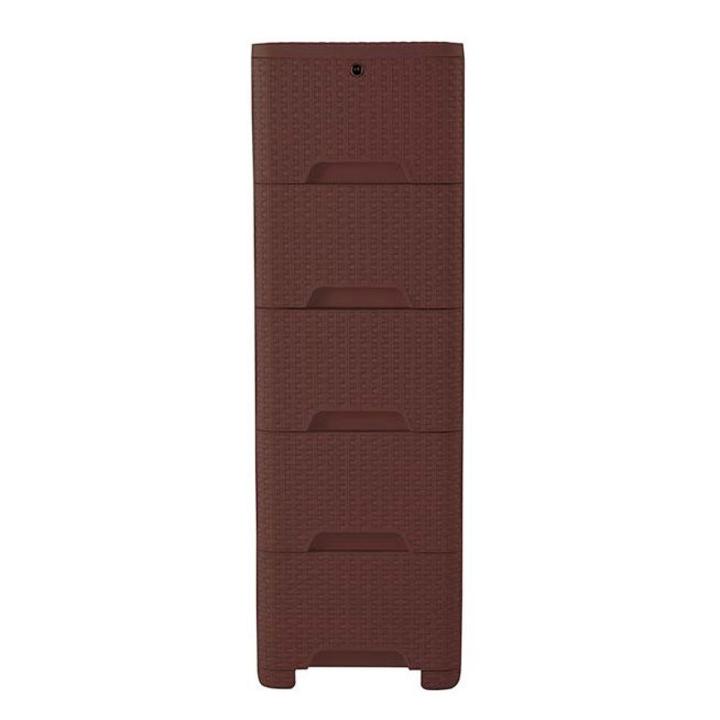 Caino / Cane Closet 5 drawer.- Eagle Brown | Daraz.com.bd