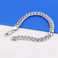 Classic Fashion Men 100% 925 Sterling Silver Bracelet Punk Style Cuban Chain Solid Silver -6 MM/ 6-9 inches Bracelet Boy Jewelry. 
