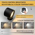 Led Double Head Wall Lamp Touch Control Remote 360 Rotatable USB Recharge Wireless Portable Night Light For Bedroom Reading Lamp. 