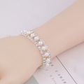 BLIJERY Luxury Crystal Bracelets For Women Silver Plated Rhinestone Charm Bracelets & Bangles Femme Bridal Wedding Jewelry Gifts.