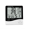 HTC-2 Indoor LCD Digital Temperature Humidity Meter Thermometer With Alarm Clock. 