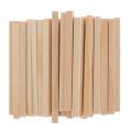 BolehDeals 50pc Square Stick Wooden Stick Wooden Block Wood Chip Wooden Block Wooden Stick Diy Decoration - 3 Sizes. 