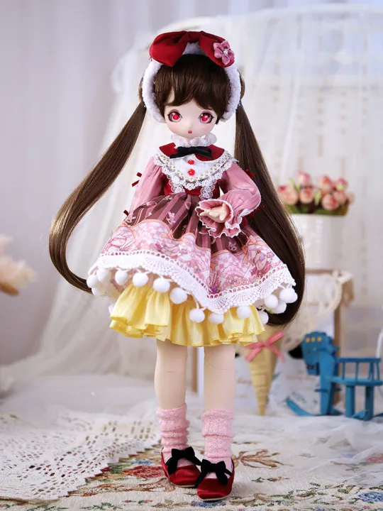 1/4%20BJD%20Loli%20Doll%2040cm%20Two-dimensional%20anime%20Girl%20Doll%20Toys%20With%20Full%20Outfits%20Clothes%20Wig%20Shoes%20Makeup%20Children%20Christmas%20Gift%20-%20Image%205