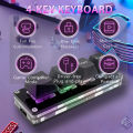 Mini 4-Key Select All Cut Copy Paste Macro Pad Ctrl A X C V Shortcut One Handed Keyboard RGB Gaming Mechanical Keyboard OSU Key.