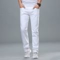 2022 Autumn New Men's White Straight Jeans Classic Style Fashion Business Cotton Elasticity Denim Trousers Male Brand Pants.