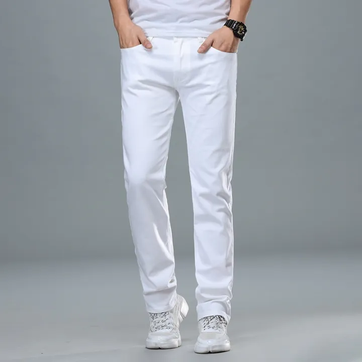 2022%20Autumn%20New%20Men's%20White%20Straight%20Jeans%20Classic%20Style%20Fashion%20Business%20Cotton%20Elasticity%20Denim%20Trousers%20Male%20Brand%20Pants%20-%20Image%203