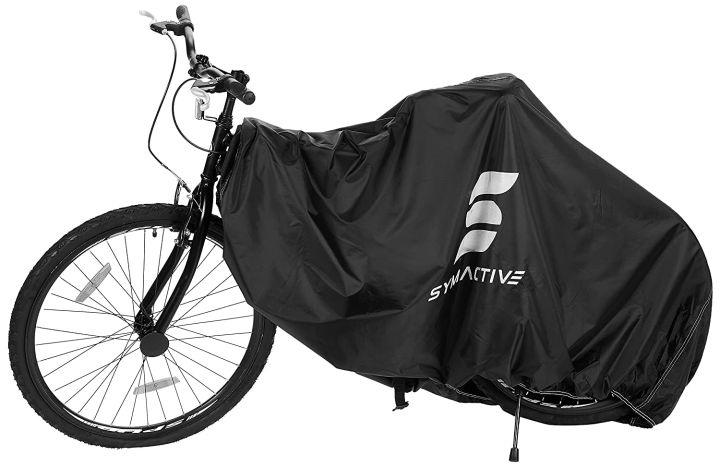 bicycle%20Water%20Resistant%20Rubber%20Coated%20Polyester%20Cycle%20Body%20Cover,%20Black%20-%20Image%202