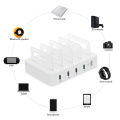 HXSJ QC3.0 40W Smart Charging Station with 4 Ports USB HUB Charging Dock of Universal Compatibility Charging Station Fast Charge for Family and Office Use. 