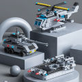 1560pcs 6 IN 1 Military Navy Ship Sets Building Blocks Toys Brick Aircrafted Carrier Army Warship WW2 Heavry Tank Headquarters KankongAgu.