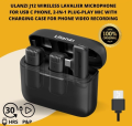 Ulanzi J12 Handheld Wireless Microphone Interview Stick Street Interview Wireless Collar Clip Microphone Handheld Stick with Ulanzi J12 Microphone combo pack.