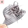 Sunnyheart Lady Beach Hat Flower Decor Sunshade Medieval Mesh Prom Hat. 